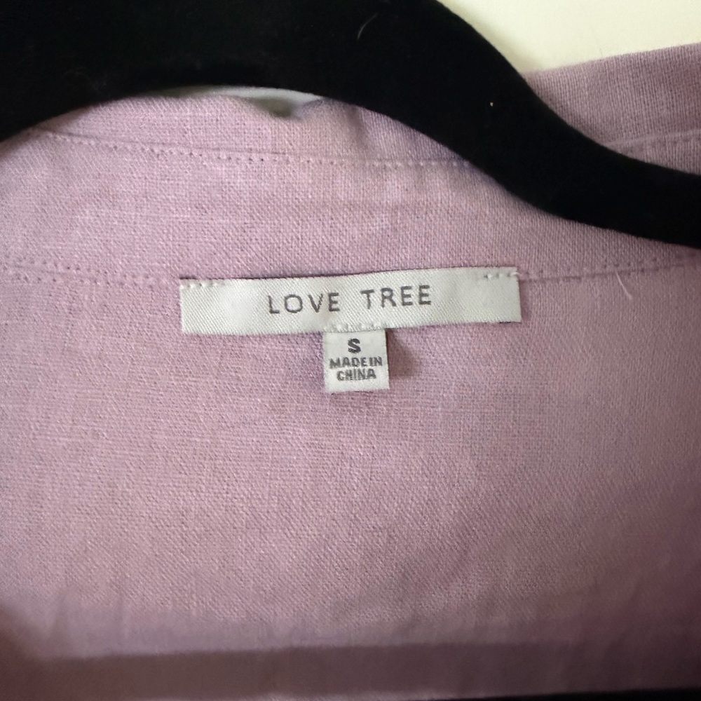 Love Tree Lilac Belted Midi Dress - Picture 3 of 3